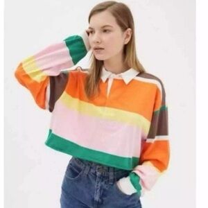 Urban Outfitters BDG Jefferson Cropped Polo size S